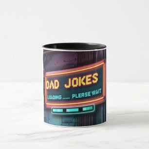 Retro papa grappen laden ontwerp mok
