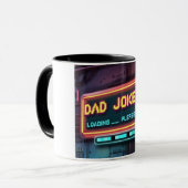 Retro papa grappen laden ontwerp mok (Voorkant links)