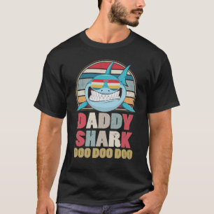 Retro  papa Sharks T-shirt cadeau voor vader