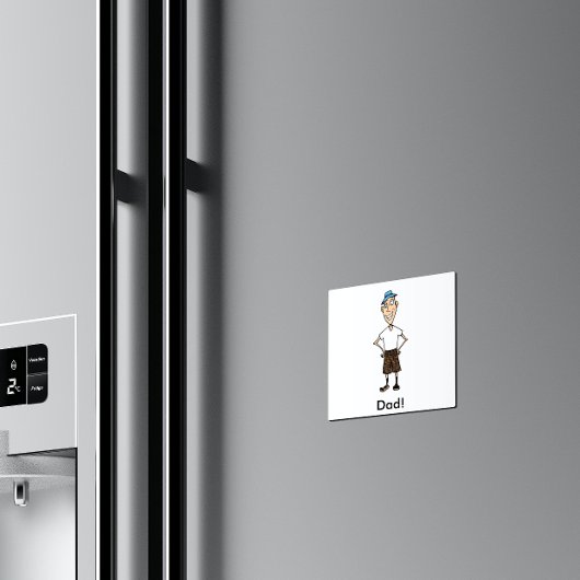 Retro papa Vaders Dag Magneet