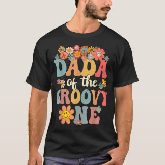 Retro Papa Van De Groovy Eén Matchende Familie 1st T-shirt