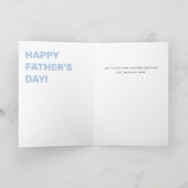 Retro papa we houden van je foto harten vaders dag feestdagen kaart (Binnen)