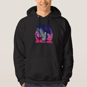 Retro papegaai I gevleugelde draak I Afrikaanse gr Hoodie