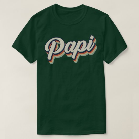 Retro  Papi T-shirt (Design voorkant)