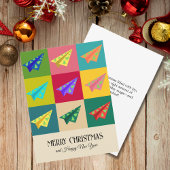 Retro  Papier Vliegtuig XMAS Tree Custom