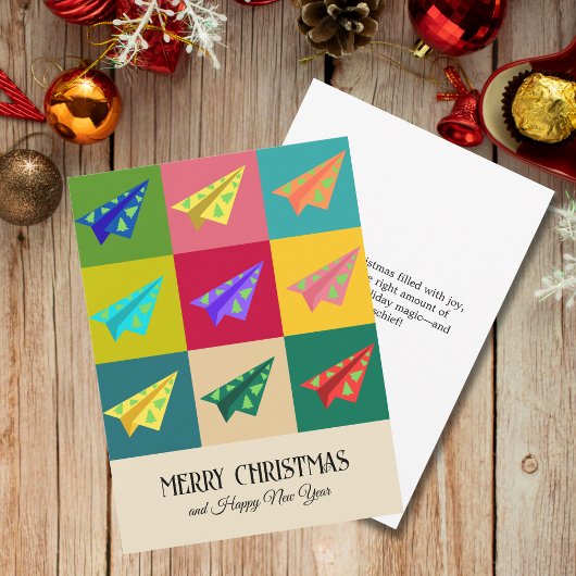 Retro  Papier Vliegtuig XMAS Tree Custom