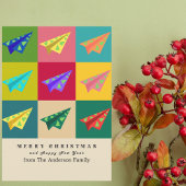 Retro  Papier Vliegtuig XMAS Tree Custom