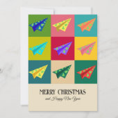 Retro  Papier Vliegtuig XMAS Tree Custom (Voorkant)