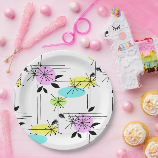Retro. Papieren Bordje (Feest)