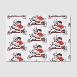 RETRO Papieren zakdoekje van de Valentijnsdag Tissuepapier