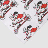 RETRO Papieren zakdoekje van de Valentijnsdag Tissuepapier (Detail)