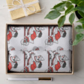 RETRO Papieren zakdoekje van de Valentijnsdag Tissuepapier (Geschenk)