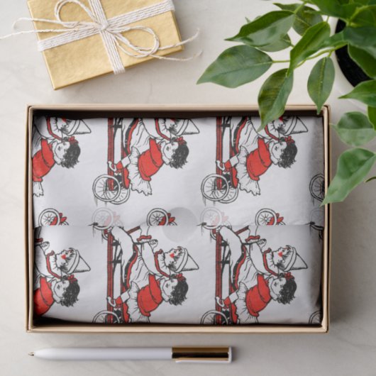 RETRO Papieren zakdoekje van de Valentijnsdag Tissuepapier (Geschenk)