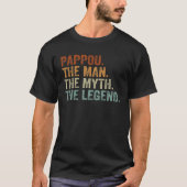 Retro Pappou De Man Myth Legend papa opa Fat T-shirt (Voorkant)