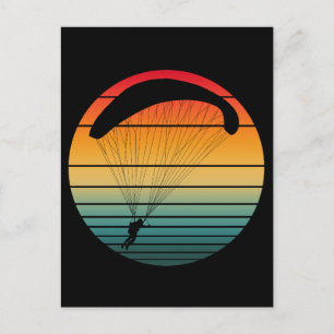 retro parachute briefkaart