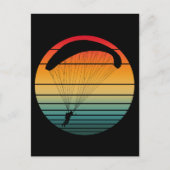  retro parachute briefkaart (Voorkant)