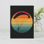 retro parachute kaart (Staand voorkant)