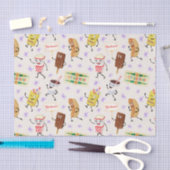 Retro Parading Snacks Laten we allemaal gaan naar  Tissuepapier (Craft)