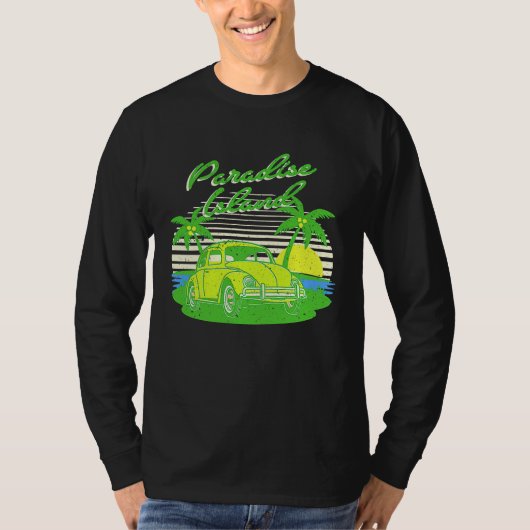 Retro Paradise Island Spring Break T-shirt (Voorkant)