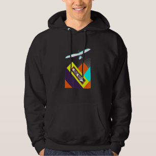 Retro Paraglider Vliegt over de Bergen Geboren om Hoodie