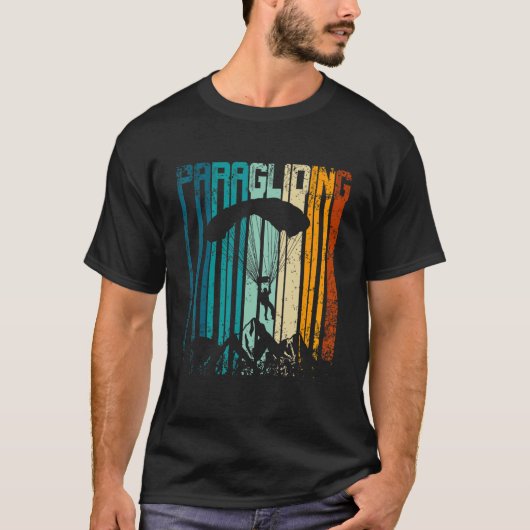 Retro  Paragliding T-shirt (Voorkant)
