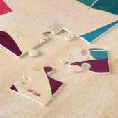 Retro Paraplu Regenachtige Dag Pop Art Legpuzzel (Zijkant)
