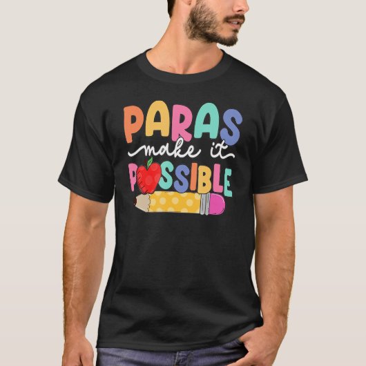 Retro Paras maakt het mogelijk Paraprofessional Te T-shirt (Voorkant)