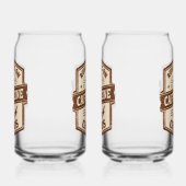 Retro Parent and Coffee Lover Humor Blikvorm Glas (Links)