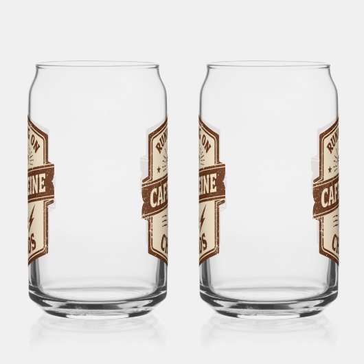 Retro Parent and Coffee Lover Humor Blikvorm Glas (Rechts)