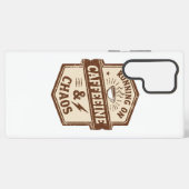 Retro Parent and Coffee Lover Humor Samsung Galaxy Hoesje (Achterkant horizontaal)