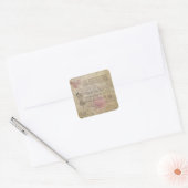 Retro Parijs Chic Trouwfeest Favor Stickers (Envelop)