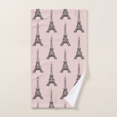 Retro Paris Eiffeltoren Bad Handdoeken Set Cadeau (Handdoek)