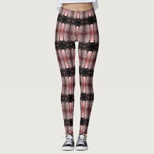 Retro Paris Eiffeltoren Leggings (Voorkant)