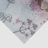 Retro Paris Frankrijk Ontkoppeling van Floral Patt Tissuepapier (Detail)