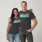 Retro Park City Utah Distress Skiing T-shirt (Unisex)