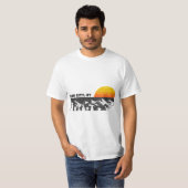 Retro Park City Utah Mountain Sunset Winter  T-shirt (Voorkant volledig)