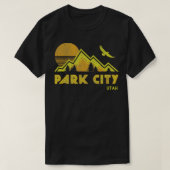 Retro Park City Utah noodlijdend thuis T-shirt (Design voorkant)