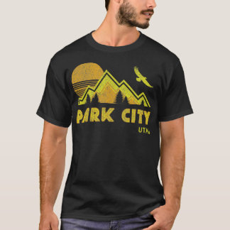 Retro Park City Utah noodlijdend thuis T-shirt