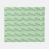 Retro parkeermeter fleece deken (Voorkant (Horizontaal))