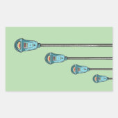 Retro parkeermeter rechthoekige sticker (Voorkant)