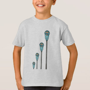 Retro parkeermeter t-shirt