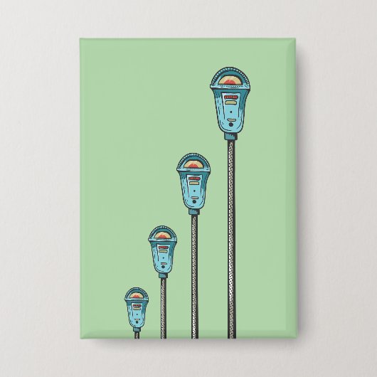 Retro parking meter button (Voorkant)