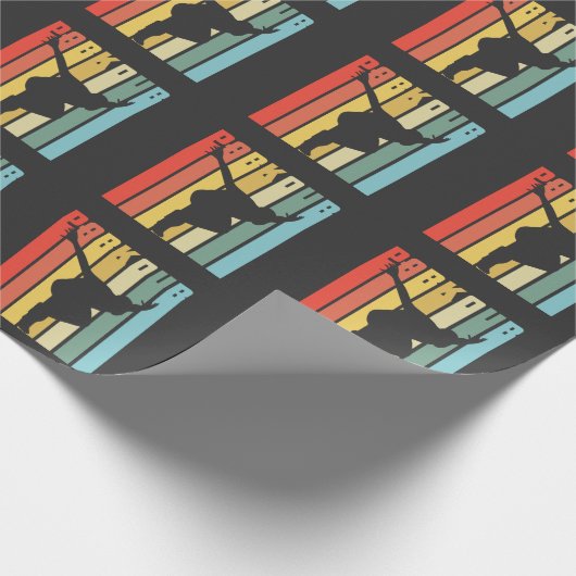 Retro Parkour Gift City Free Runner Jump Cadeaupapier (Hoek)
