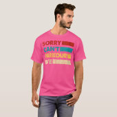 Retro Parkour Sorry Cant Parkour Bye Funny Parkour T-shirt (Voorkant volledig)