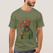 Retro Parody Dog – You Talkin’ to Me? T-shirt (Voorkant)