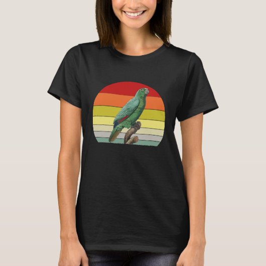 Retro Parrot Dierenvriend Funny 1 T-shirt (Voorkant)