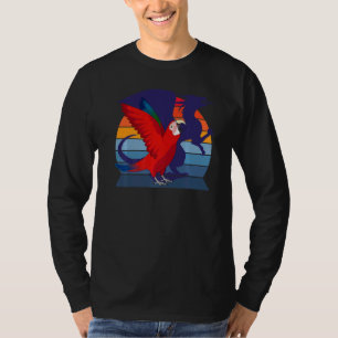 Retro Parrot I Dragon I die Green-winged Mac rolam T-shirt
