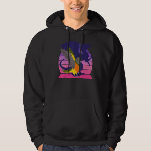 Retro Parrot I Dragon I Screaming Senegal Parrot Hoodie