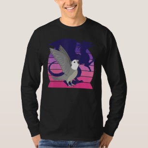 Retro Parrot I Dragon I Screaming White T-shirt