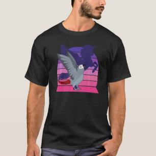 Retro Parrot I Gevleugelde Eenhoorn I Afrikaanse G T-shirt